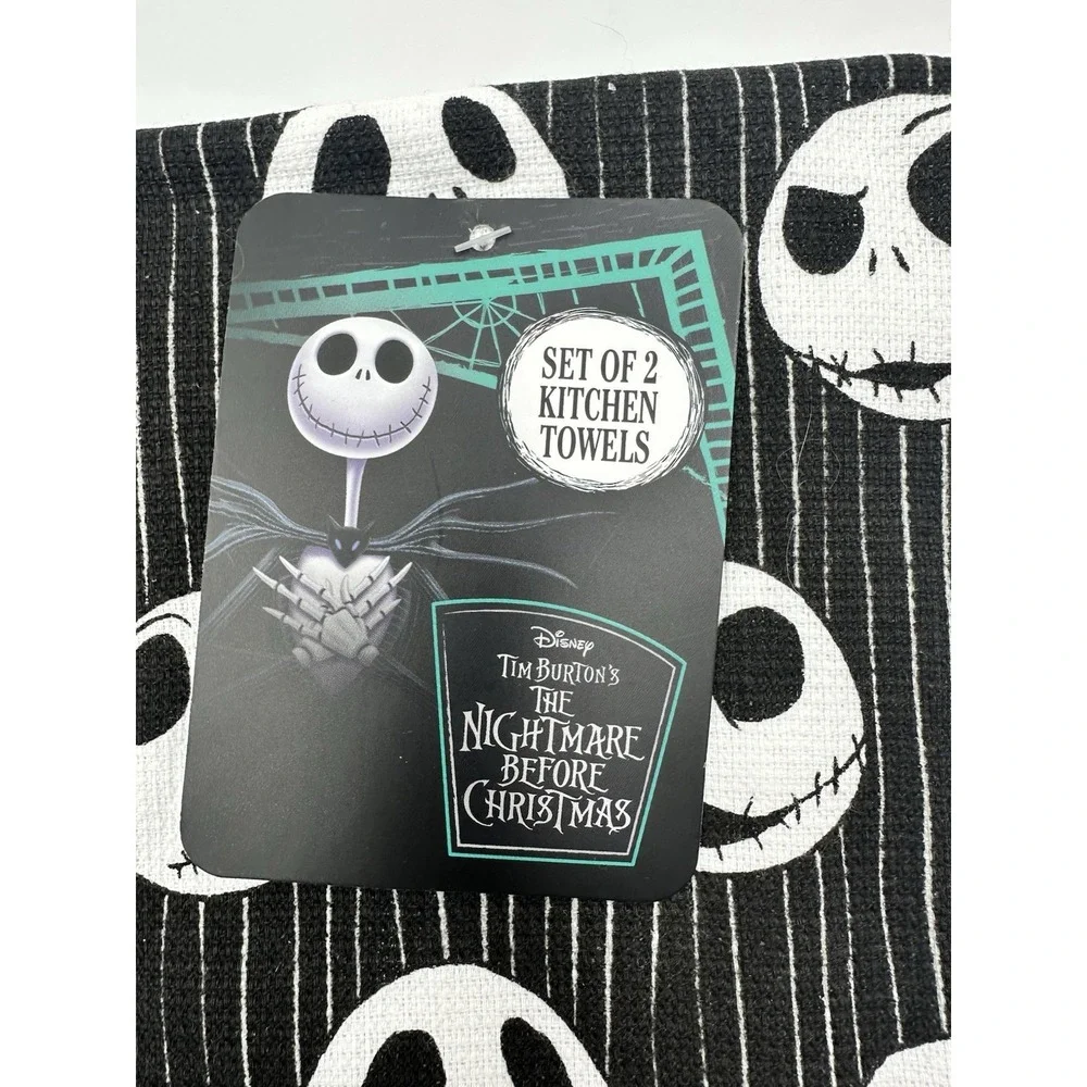 Disney Nightmare Before Christmas Kitchen Towels Set of 2 100 Percent Cotton